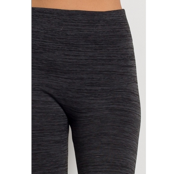 2 for $20 Seamless Fleece Lined Grey Leggings - Picture 3 of 4